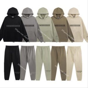 Men Hoodies Tracksuit Sweatshirt Set Jogger Pants Pullover Loose Fit Couple Outfit Streetwear Letter Design Fashion Sportswear Unisex Hoodie Suit