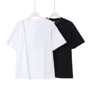 New Summer Fashion Series 240g Round Neck Short Sleeve Casual Loose T-Shirt