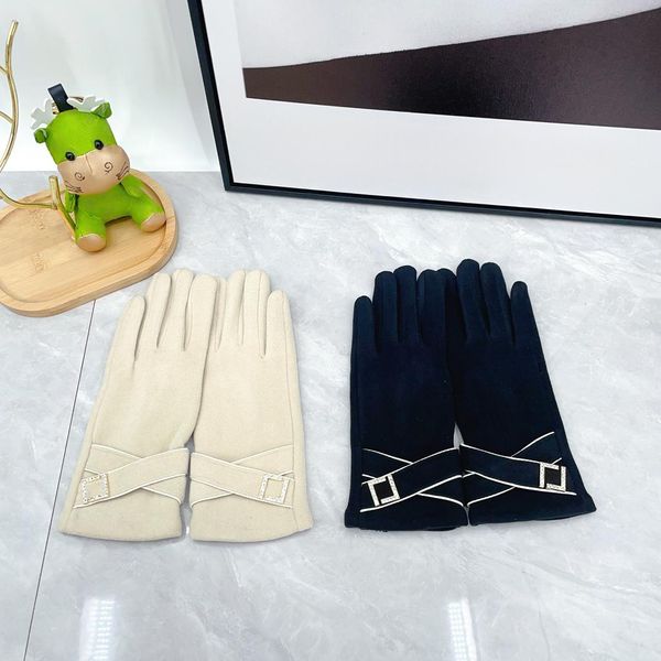 Designer Handschuh Mann Frauen Kaschmirhandschuhe weibliche Winterhandschuhe warme weiche Kaschmir -Mode -Frostschutzmittel Fingerhandschuh