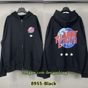 Men Hoodie Trendy Hoodie Oversized Streetwear Cartoon Pattern Sweatshirt Casual Loose Fit Printed Unisex Couple Plus Size Daily Wear Vintage Zip Up Design