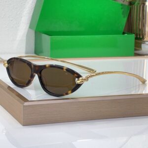 BV1390S Luxury Womens Mens Knot Cat Eye Sunglasses Fashion Havana Brown Hollow Out Lenses Eyewear Outdoor Driving Travel UV Protection Glasses