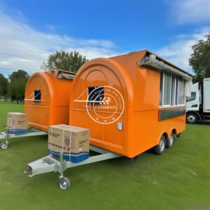 Mobile Concession Catering Trailer Fully Equipped Food Trailer Taco Pizza Ice Cream Fast Food Truck Trailer With Full Kitchen