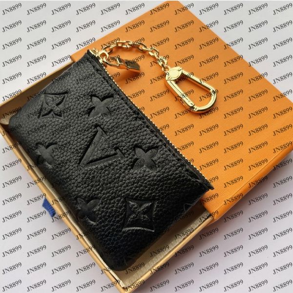 Designer High-qualyit KEY POUCH Designers Mini Wallet Fashion Womens Mens Keychain Ring Credit Card Holder Coin Purse Luxury M62650 w box wallets