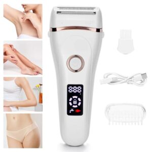USB Rechargeable Women Painless Electric Epilator Beard Removal Women's Shaving hines Portable Female Hair Trimmer LCD