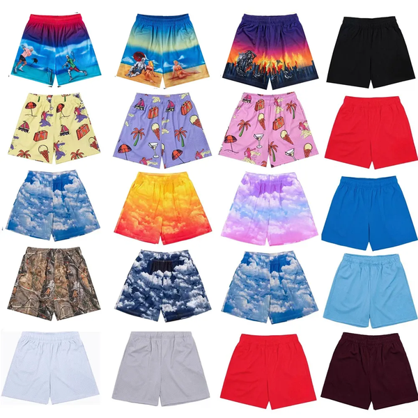 Designer Shorts Men Basketball Shorts Fashion Mesh Beach Swim Short Pants Casual Women Sport Running Pants Cloud Top Fitness Loose Football Quarter Basic Pants