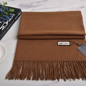 10729 Women's autumn and winter solid color cashmere scarf thick soft wool