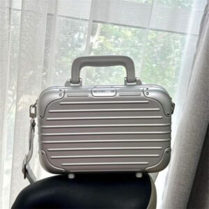 Designer Messenger Plain Bag Aluminum Alloy Box Crossbody Shoulder Handbag Armpit Satchel Travelling Womens Bags Small Case