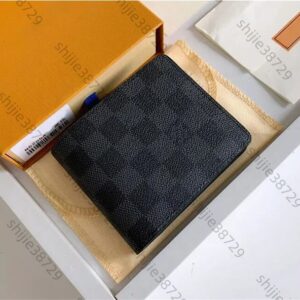 2023 Top High quality designers wallets cardholder plaid luxurys mens wallet designers women wallet high-end with box Purse Crossbody Bag