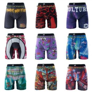Men Swimwear Cartoon Print Swimming Shorts for Men Designer Boxer Trunks Quick Dry Fit S-3XL High Elastic Polyester Beach Style