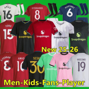 ONANA 24 25 26 soccer jerseys BRUNO FERNANDES CUNHA MBEUMO football shirt 2025 2026 men kids kit MARTINEZ CASEMIRO AMAD Garnacho Mount HOJLUND YORO MAINOO 333