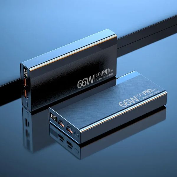 66W power bank 50000mAh fast charging portable power bank with four USB chargers suitable for all smartphones
