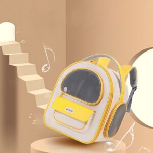 Beni Pet Breathable Double Shoulder Cat Bag with Side Opening – Large Space Pet Carrier for Traveling