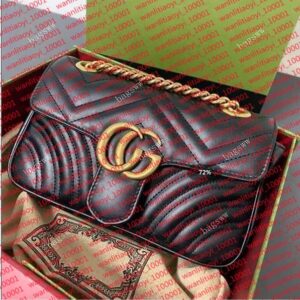 Designer bag High Quality Shoulder Crossbody Women Fashion US Hot Items BAG Handbag Black Womens Advanced Chain Bag Retro Double Letter Wallet