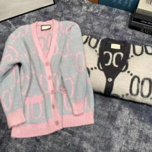 Women's Sweaters Classic Brand Luxry Design Versatile Wear Both Sides Cardigan Double Pockets Mohair Sweater Coat size S-L