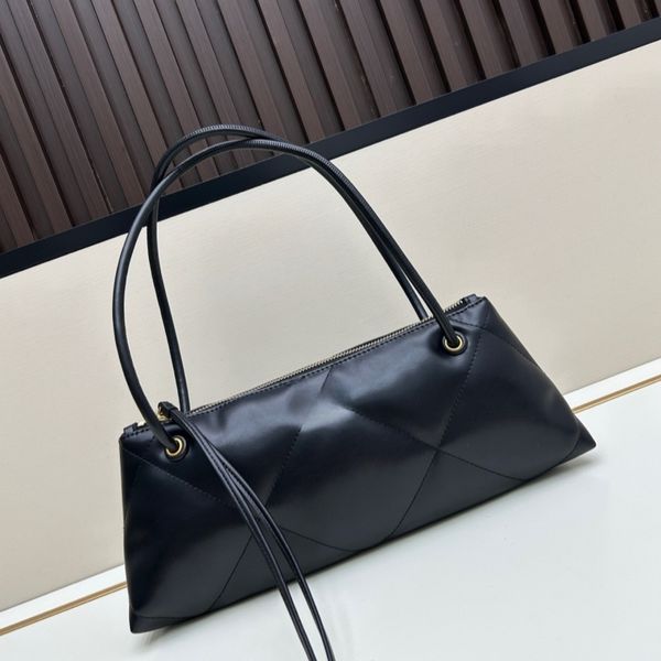 25 year new leather long diamond shaped bag --T8600