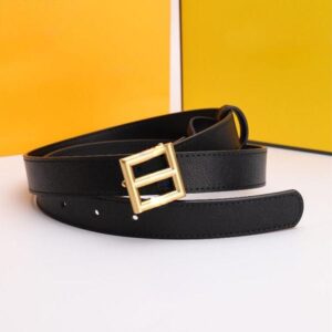 Gold Buckle Designer Belts Genuine Cowhide Letter Style for Man Woman Waistband Belt Width 2.5cm 4 Color Top Quality