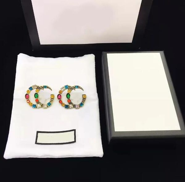 designer jewelry earrings Colored diamond earrings for women as wedding gifts