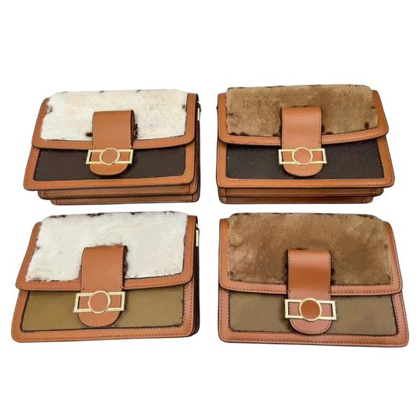 New long hair bag Classic chain shoulder bag Top fashion envelope Messenger bag printed leather crossbody bag Luxury clutch bag