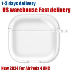 For Airpods pro 2 airpod 4 Solid Silicone Cute Protective Earphone Cover 2nd generation Wireless Charging Box Shockproof Case