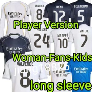 Soccer jersey25 26 football shirt VINI JR BELLINGHAM REAL CAMAVINGA TRENT HUIJSEN TCHOUAMENI VALVERDE ASENSIO MODRIC football shirt men kids kits2024 2025