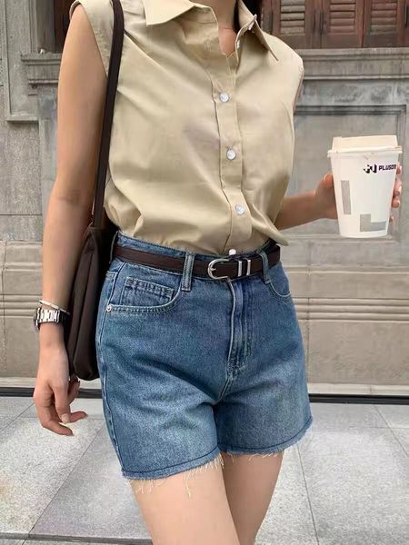 Asian Size Designer Shirts Womens Blouses with Small Horse Embroidery Loose Fit Long Sleeve Casual Solid Color Tops Matching for Couples