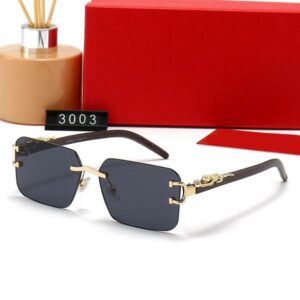 Mans Frameless Sunglass Designer Sunglasses for Women Fashion Sun glass Retro Goggle Adumbral 7 Colors Option Polarized Eyeglasses