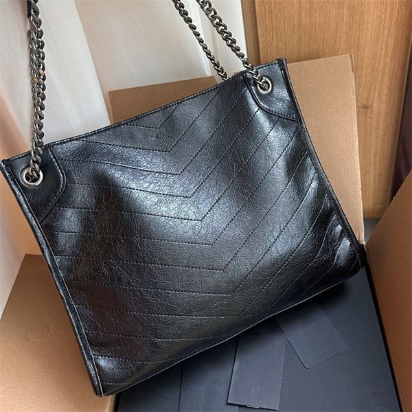 Woman Shoulder Chain Bags designer bag luxury tote bag Medium Size shopping totes Letters Leather TOP