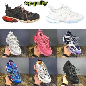 top quality-Casual Shoes Triple S track 3.0 Sneakers Transparent Nitrogen Crystal Outsole Running Shoes Mens Womens Trainers Black White Green