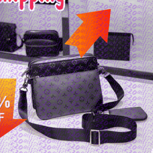 Handbags Men Leather TRIO Messenger Bags Luxury Shoulder Bag Make up Bag Designer Handbag Tote Man's bag backpack