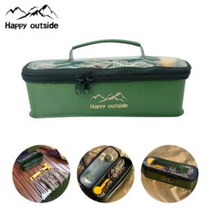 Compact Foldable Multi-Use Storage Bag Tool Organizer Box, Thickened Material Waterproof Scratch Wear-Resistant, Ideal for Home & Outdoor Travel Camping (Green)