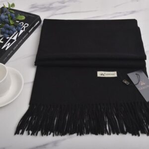 10730 Solid color cotton pleated scarf Korean style fashionable shawl