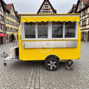 Mobile Ice Cream Cart Concession Hot Dog Coffee Kiosk Street Food Trailer Concession Food Truck With Full Kitchen