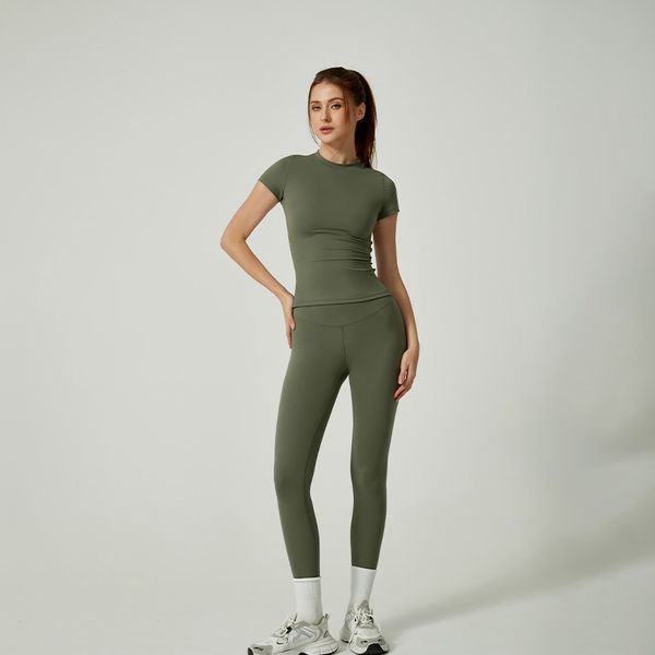 High waisted and hip lifting yoga pants for shaping and slimming sports pants