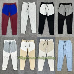 Unisex Fashion Sweatpants and Shorts Tech Fleece Paneled Joggers Designer Streetwear for Men and Women Casual Fit Urban Sports Trousers Cool Everyday Workout Look
