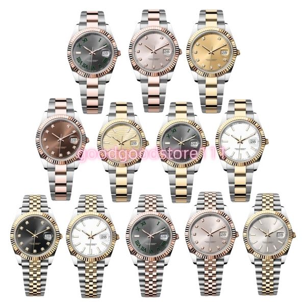Luxury watch Wholesale 36/41MM Full Stainless steel Luminous Waterproof gold Women Watch Couples Style Classic Wristwatches Desgner watch Mens automatic watch