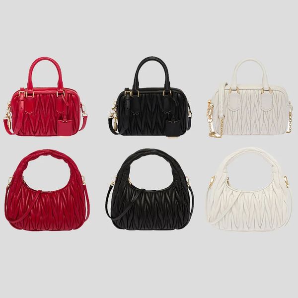 classic tote bag designer bag for women zipper shoulder bag sheepskin handbag half moon bag mini bag wallet strap crossbody bag multifunctional handbags with box