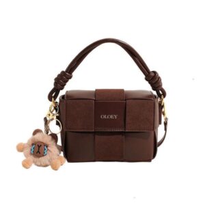 fast shipping designer bags 2025S women new trendy high-end handbag fashion versatile shoulder crossbody autumn and winter texture splicing small square bag