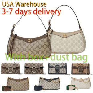 High Quality Designer Bag Shoulder bag Luxury Woman Wallet Brown Fashion Handbag Classic Womens Bag Printed Retro Sweet Outdoors Purse Underarm Bag Cross body bag