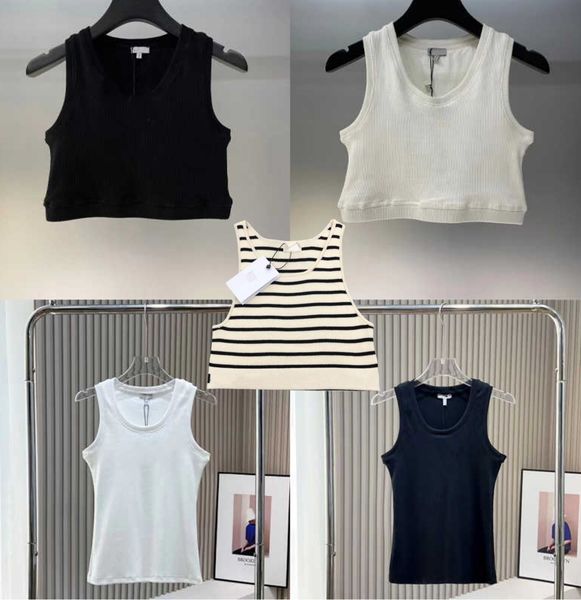 Summer Sexy Yoga Tank Top Women Tops Tees Crop Top Embroidery Sexy Off Shoulder Black Tank Top Casual Sleeveless Backless Top Shirts Luxury Designer Solid Color Vest