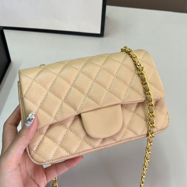 Designer Bag Handbag High Quality Handbags For Women Designer Shoulder Bag Women Synthetic Leather Caviar Cowhide Classic Flap Gold Chain Womens Purse Cross Body
