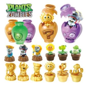 12pcs Blind Box Plants Vs Zombies 2 Licensed Crock Pot Mystery Box Peashooter Sunflower Action Figure Collectible Role Play Toys Bulk Stock Kids Birthday Gifts