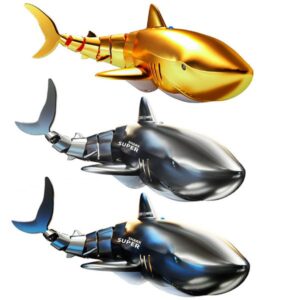 Electric/RC Boats 2.4G Simulation Electric Remote Control Shark Whale Manta Childrens Charging Waterproof Diving Water Play Toy