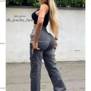 Womens Pants Capris Ropamujer Cargo Pants Womens Solid Color Workwear Pants with Multiple Pockets Casual High Waist Fashionable Versatile Trousers Pant 837