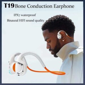 Headsets Bone Conduction Headphones Bluetooth 5.3 Wireless Earphones Waterproof Sports Headset for Workouts Running J240123