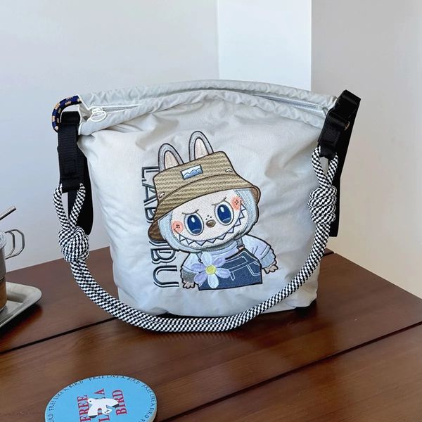 Labubu luxury bag tote bucket bags women designer bag large capacity shopping bags graffiti handbag high quality women shoulder bag shell crossbody purses