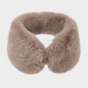 Korean style warm imitation otter rabbit fur magnetic buckle scarf –830926