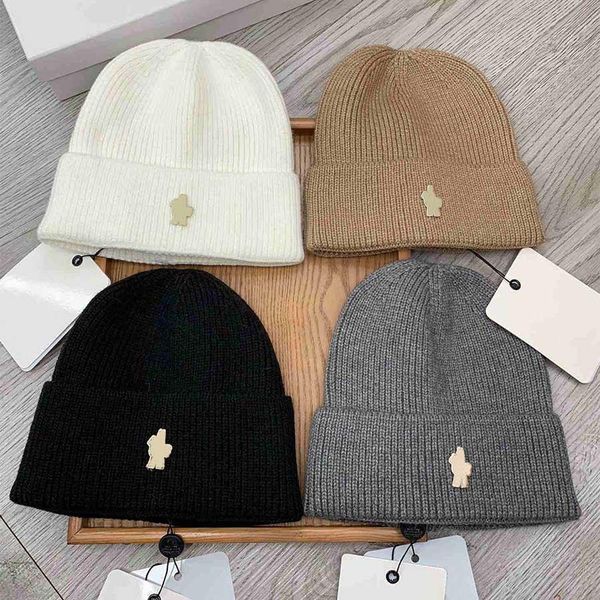 Knitted Hat Beanie Cap Designer Skull Caps Simplicity for Man Woman Winter Hats 4 Colors