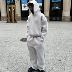 Designer Men's Hoodies Casual Solid Couple's Hooded Sweatshirt And Loose Sweatpants 2 Piece Suit Male Autumn Fiess Trousers Outfits Suits Size S-2XL