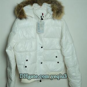 Designer jacket Women Puffer Jacket wite NFC White Duck Down Parka with Soft Wolf Fur Collar Stay warm and stylish puffer jacket Features Jacket Asian sizes