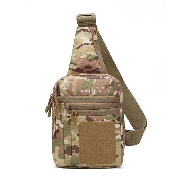 Cross-border outdoor tactical chest bag Invisible gun bag Multi-functional waterproof crossbody bag riding mountaineering Sports crossbody bag